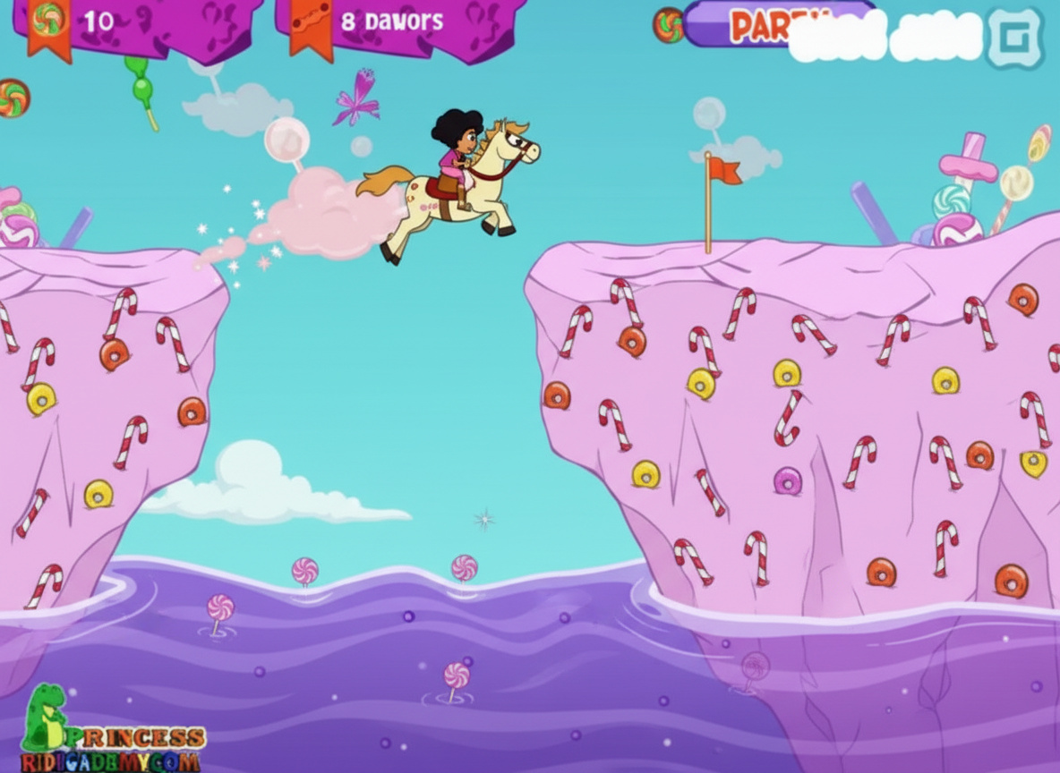 Dora & Unicorn in Candy Land