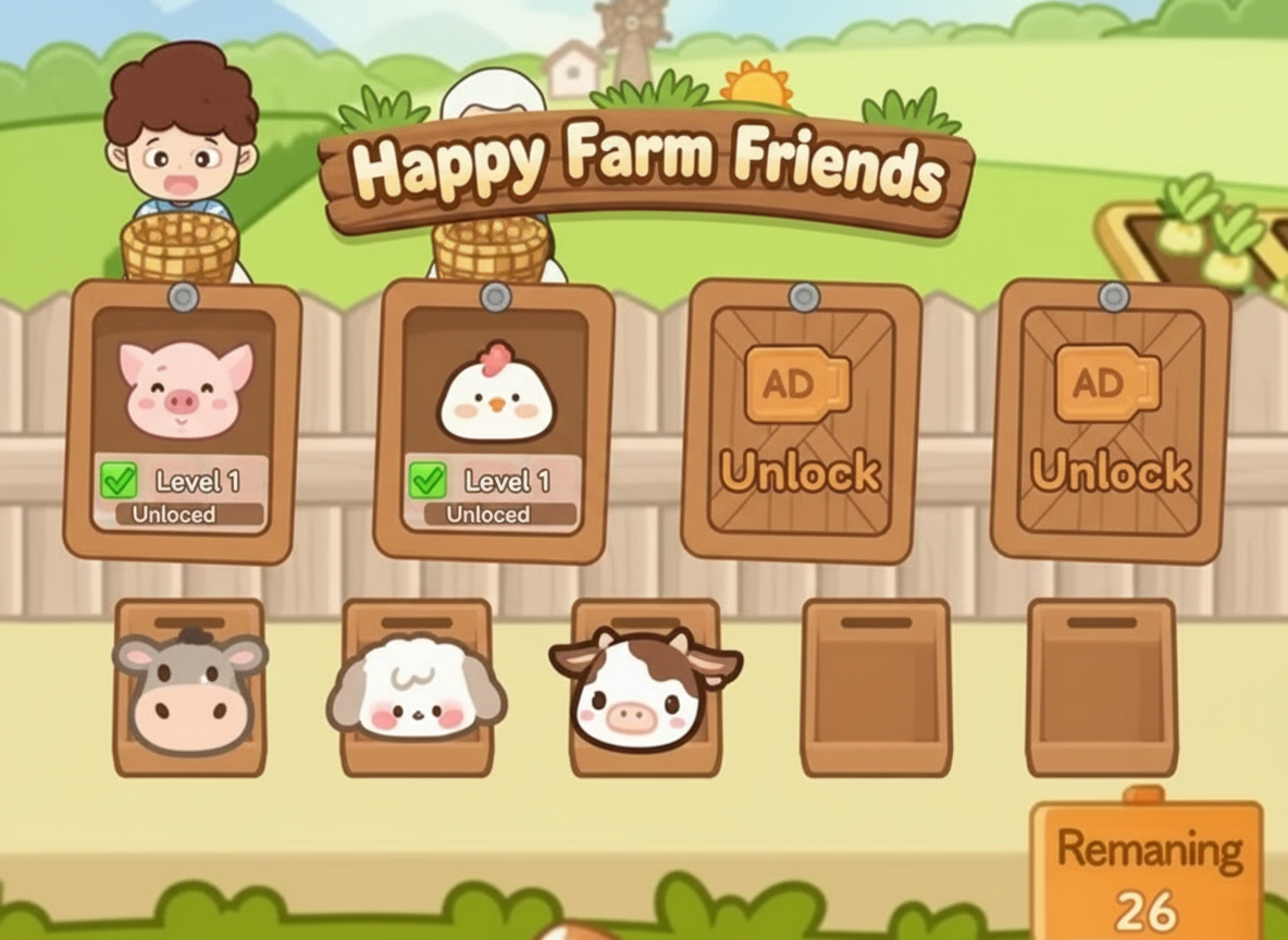 Farm Animal Sort Puzzle